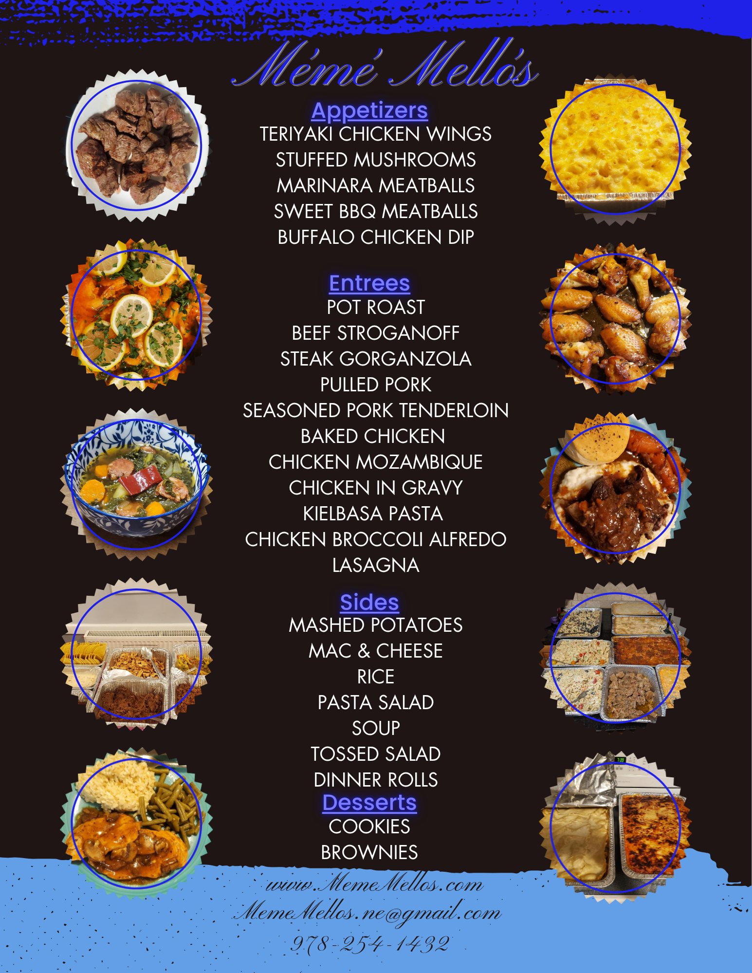 Upload your catering menu (JPG or PNG)